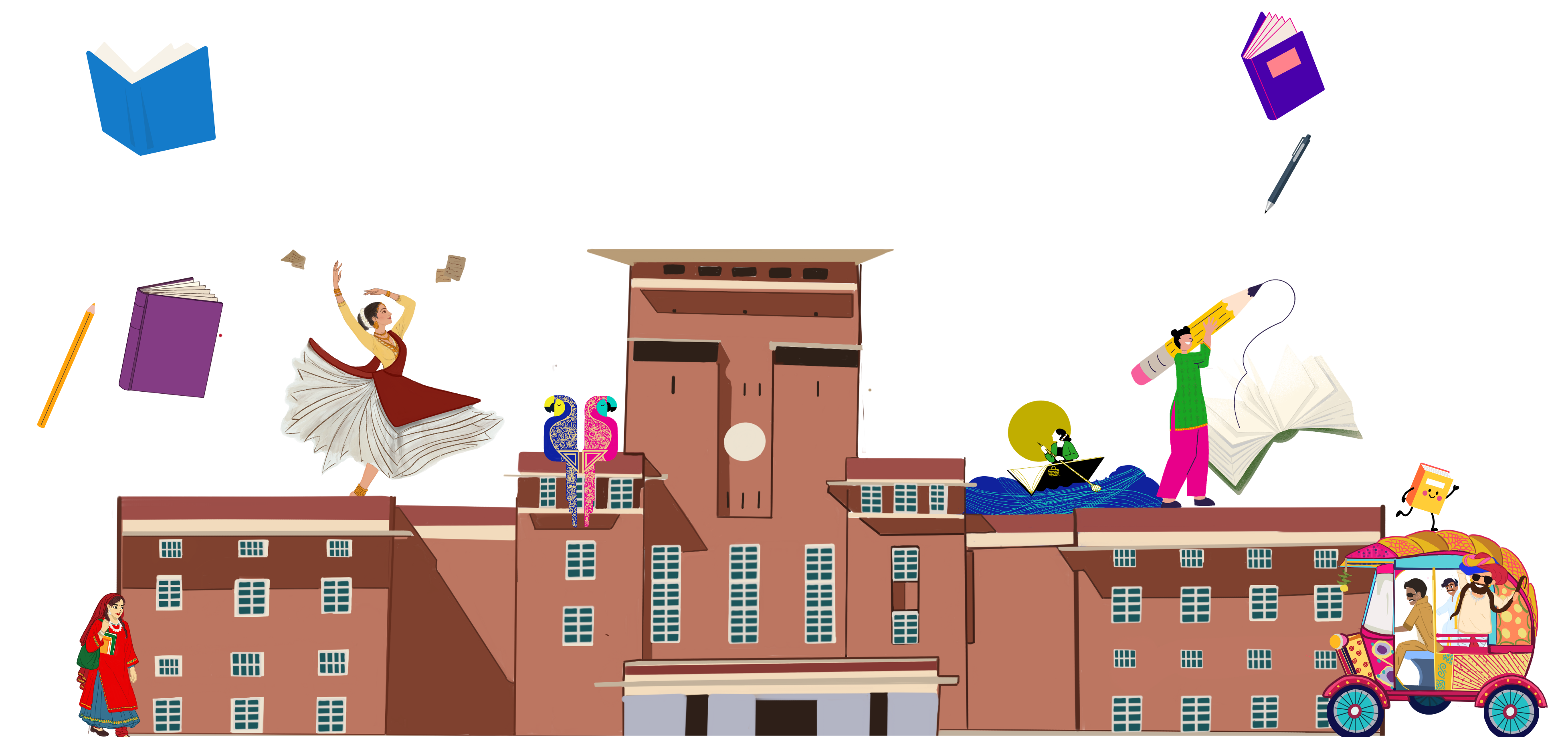DU Litfest Hero Illustration